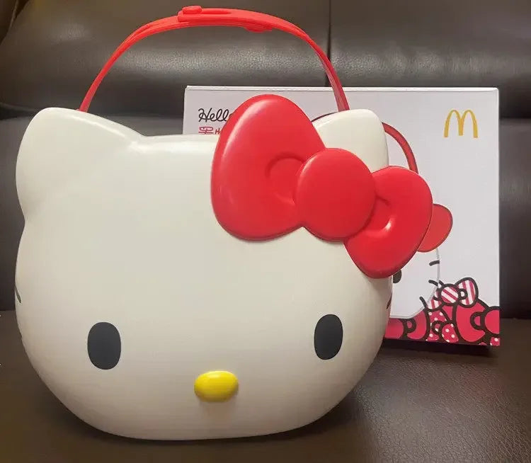 Hello Kitty Car Storage Organizer – Cute Sanrio Backseat Storage Box & Handheld Storage Basket for Car Accessories