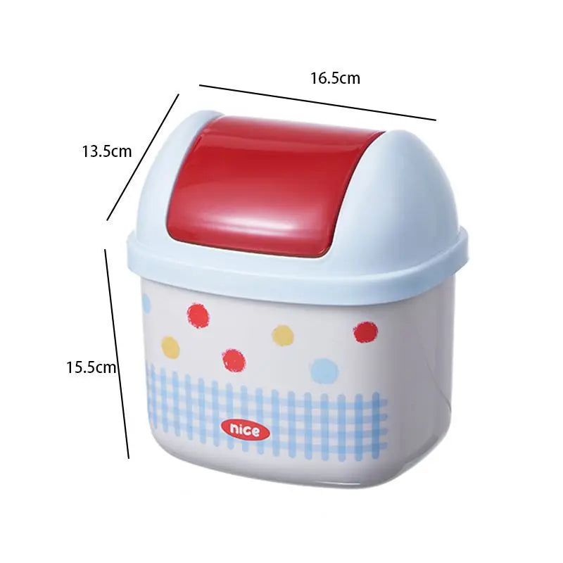 Cute Hello Kitty Flip-Top Desktop Trash Can – Mini Storage Bin for Office, Home & Kids Room
