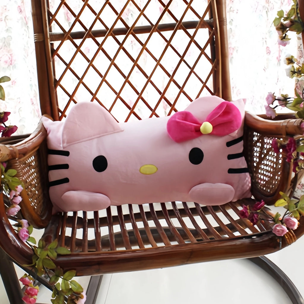 Big Size Hello Kitty Back Cushion – Soft Long Pillow for Sofa, Bed & Home Decor
