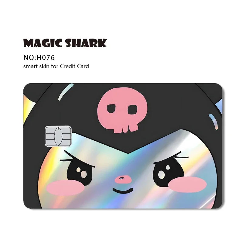 Hello Kitty & Kuromi Holographic Laser Shiny Card Skin Sticker for Debit & Credit Cards 💳🎀