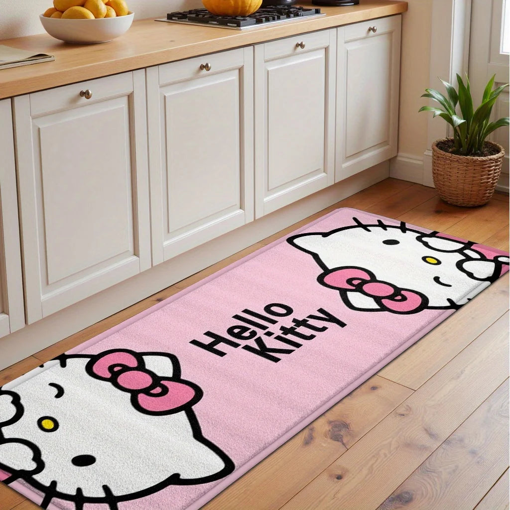 Hello Kitty Double-Sided Rug – Cute Bedroom & Nursery Floor Mat for Home Decor