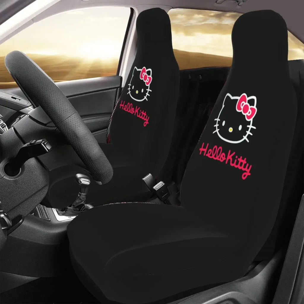 Hello Kitty Universal Car Seat Cover – Waterproof Kawaii Cartoon Seat Protector for Cars, SUVs & Trucks