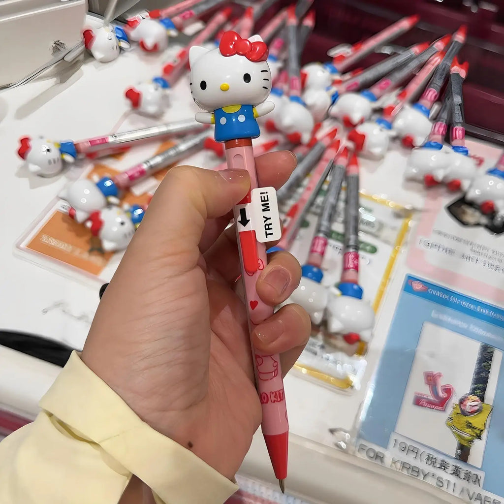 Hello Kitty Pen Retractable Ballpoint Pen Cute Cartoon Pen Smooth Writing Ballpoint Pen Student Gift Christmas Gift