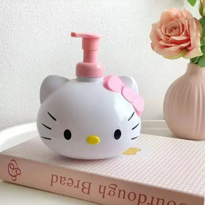 Sanrio Hello Kitty Shower Gel Shampoo Lotion Dispensing Pressure Bottle Bathroom Accessories Dispensing Bottle Sub-Bottling Gift