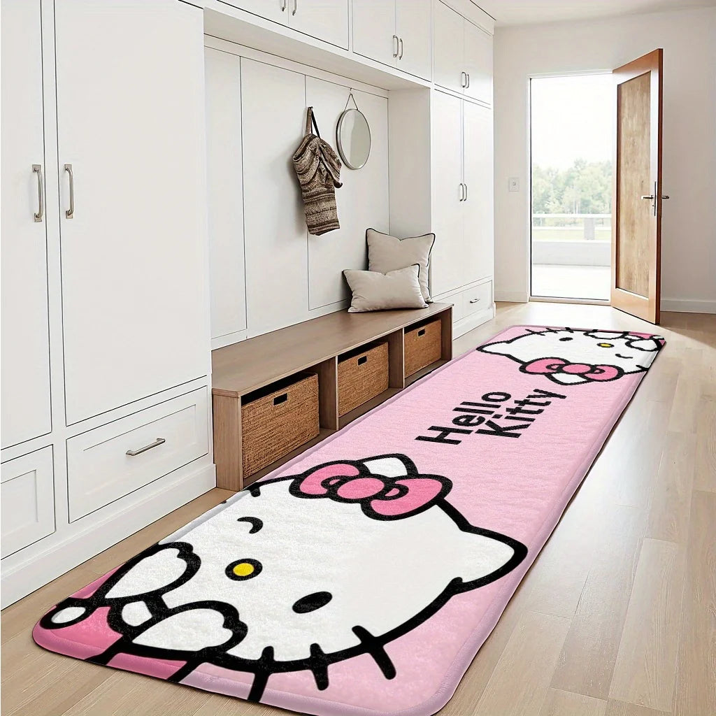 Hello Kitty Double-Sided Rug – Cute Bedroom & Nursery Floor Mat for Home Decor