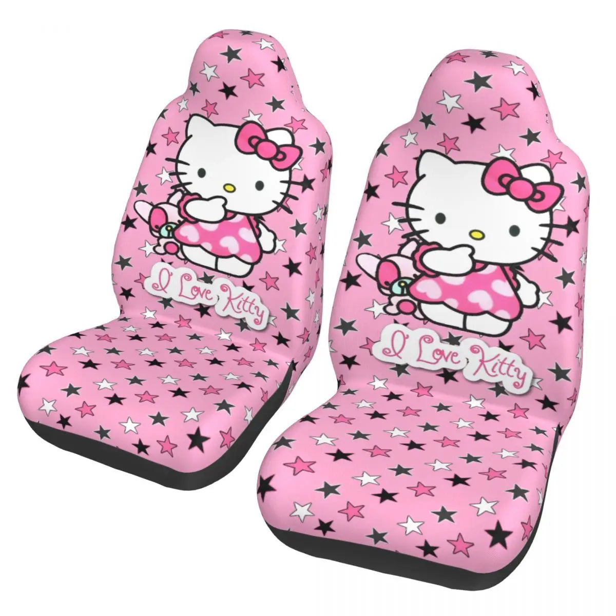 Hello Kitty Star Car Seat Cover – Universal All-Season Seat Protector for Cars, SUVs & Trucks