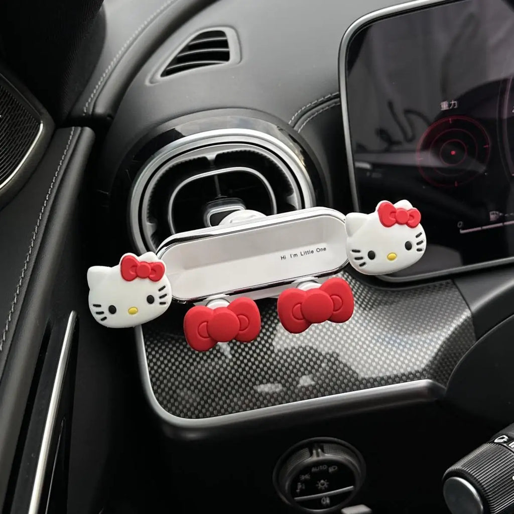 Hello Kitty Car Phone Holder – Cute Kawaii Dashboard & Air Vent Mount for Smartphones