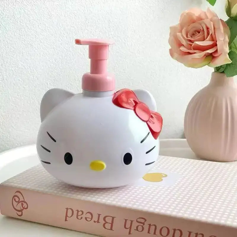 Sanrio Hello Kitty Shower Gel Shampoo Lotion Dispensing Pressure Bottle Bathroom Accessories Dispensing Bottle Sub-Bottling Gift