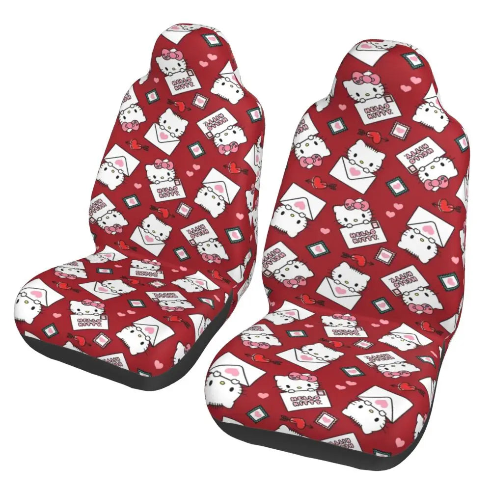 Hello Kitty Star Car Seat Cover – Universal All-Season Seat Protector for Cars, SUVs & Trucks