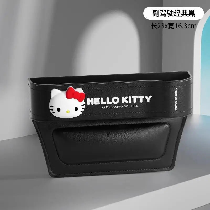 Cute Sanrio HelloKitty 2026 Car Storage Organizer for Seat Gap Kuromi My Melody Cartoon Anime Kawaii Phone and Trash Holder