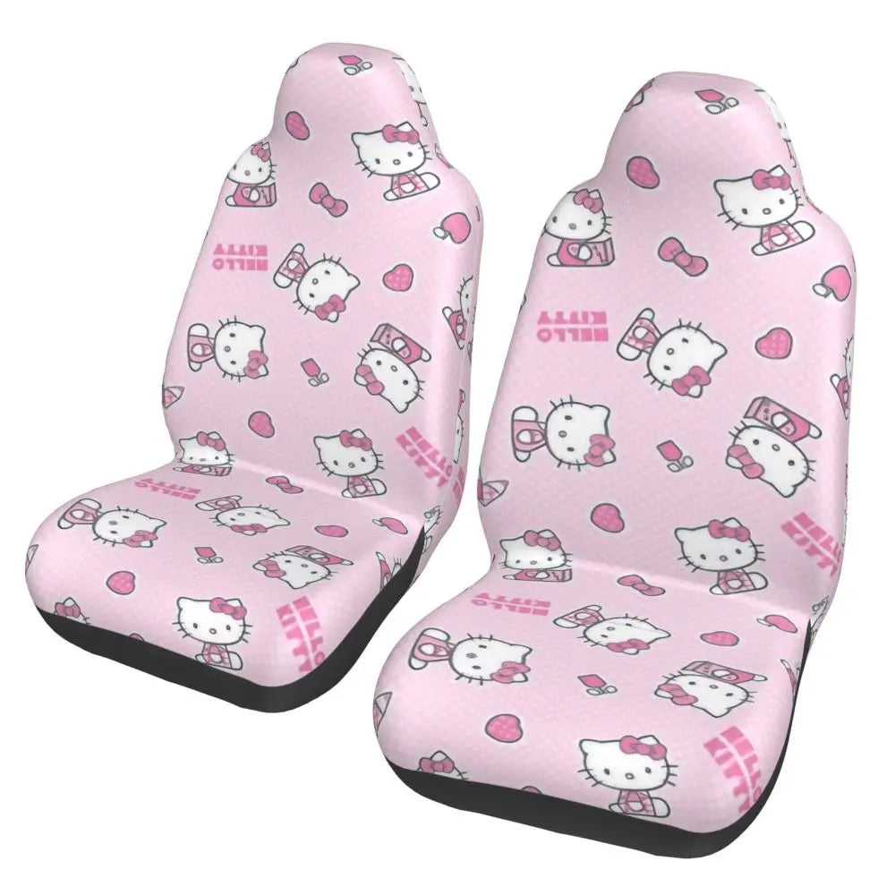 Hello Kitty Universal Car Seat Cover – Waterproof Kawaii Cartoon Seat Protector for Cars, SUVs & Trucks