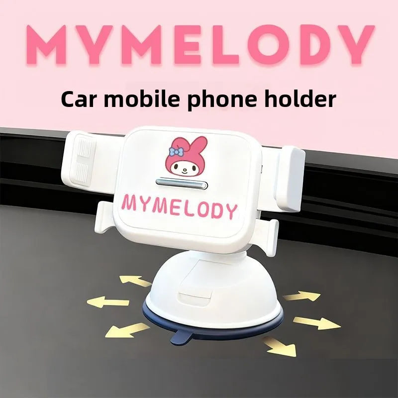 Hello Kitty Car Phone Holder – Cute Kawaii Air Vent Mount for Navigation & Hands-Free Driving