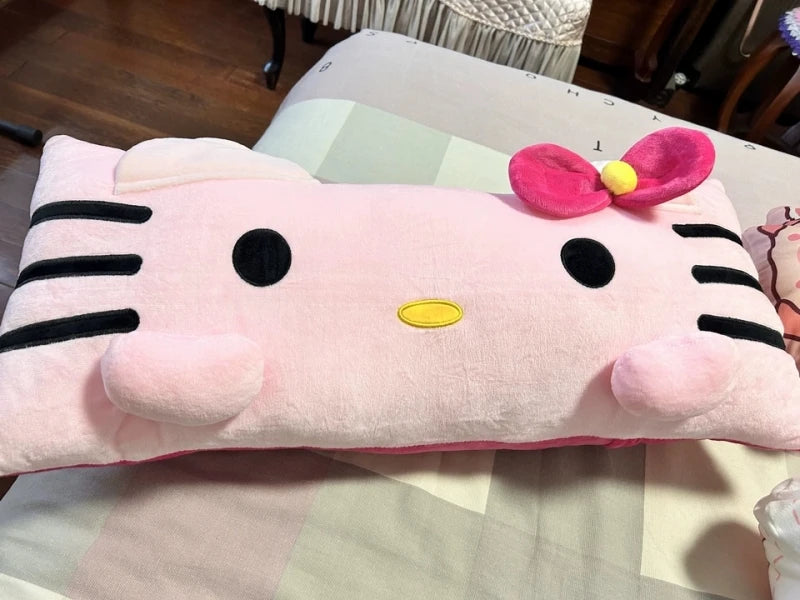Big Size Hello Kitty Back Cushion – Soft Long Pillow for Sofa, Bed & Home Decor