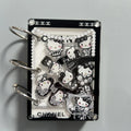 Hello Kitty Shake Book Acrylic Loose-Leaf Notebook – Cute Kawaii Cartoon DIY Student Journal – Personalized Creative Writing Book & Gift