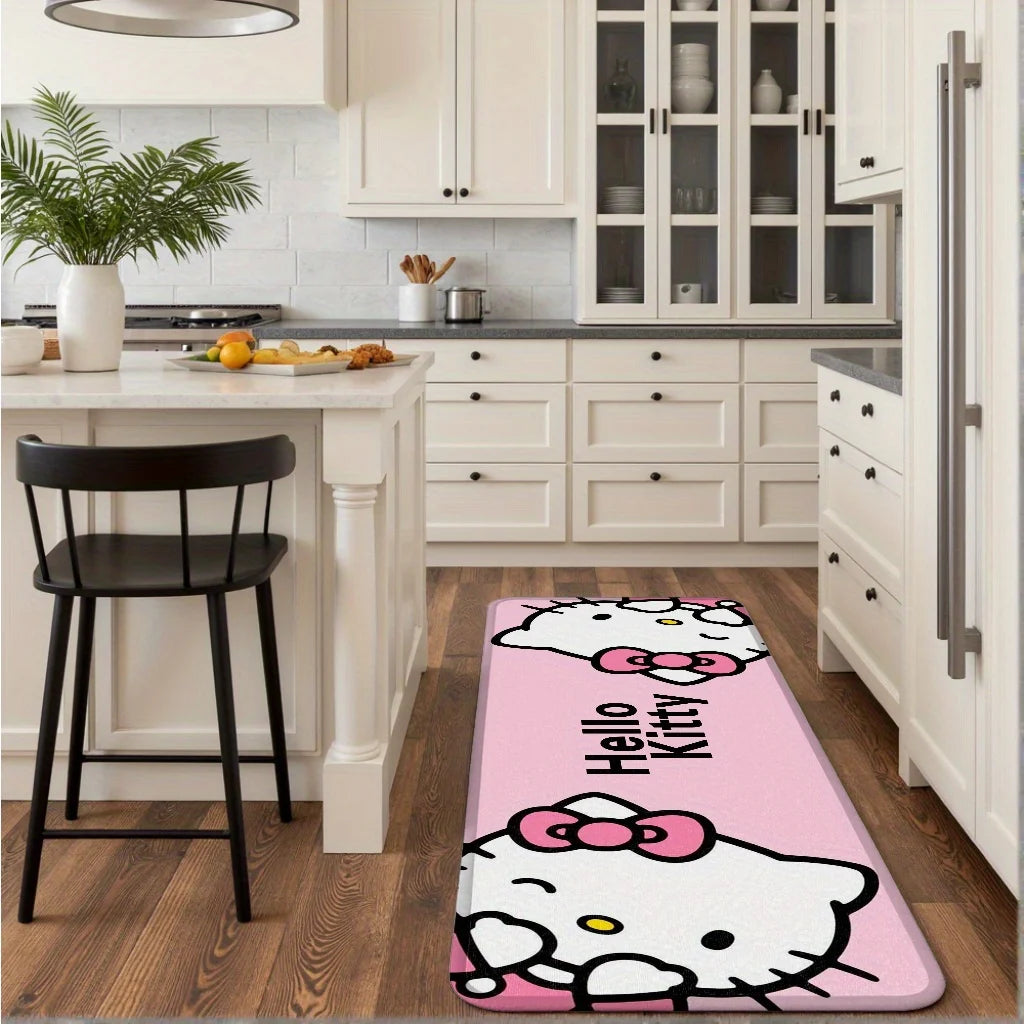 Hello Kitty Double-Sided Rug – Cute Bedroom & Nursery Floor Mat for Home Decor