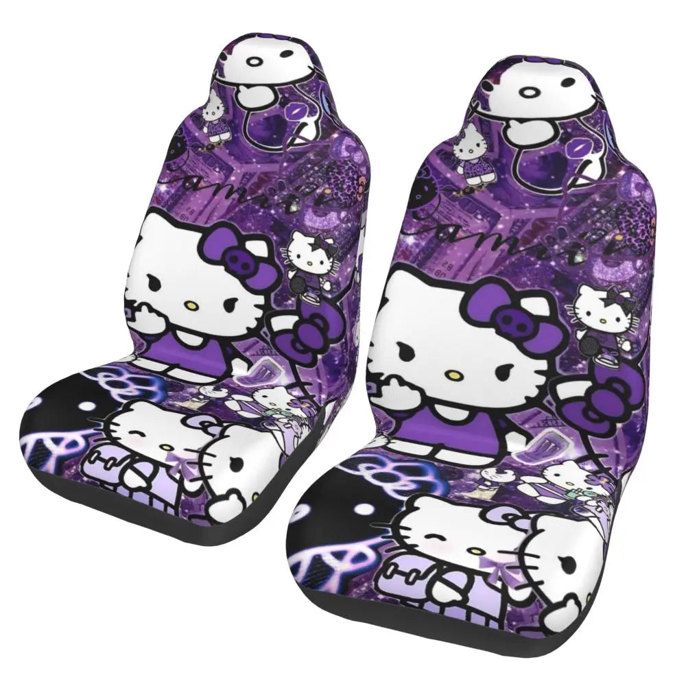 Hello Kitty Universal Car Seat Cover – Waterproof Kawaii Cartoon Seat Protector for Cars, SUVs & Trucks
