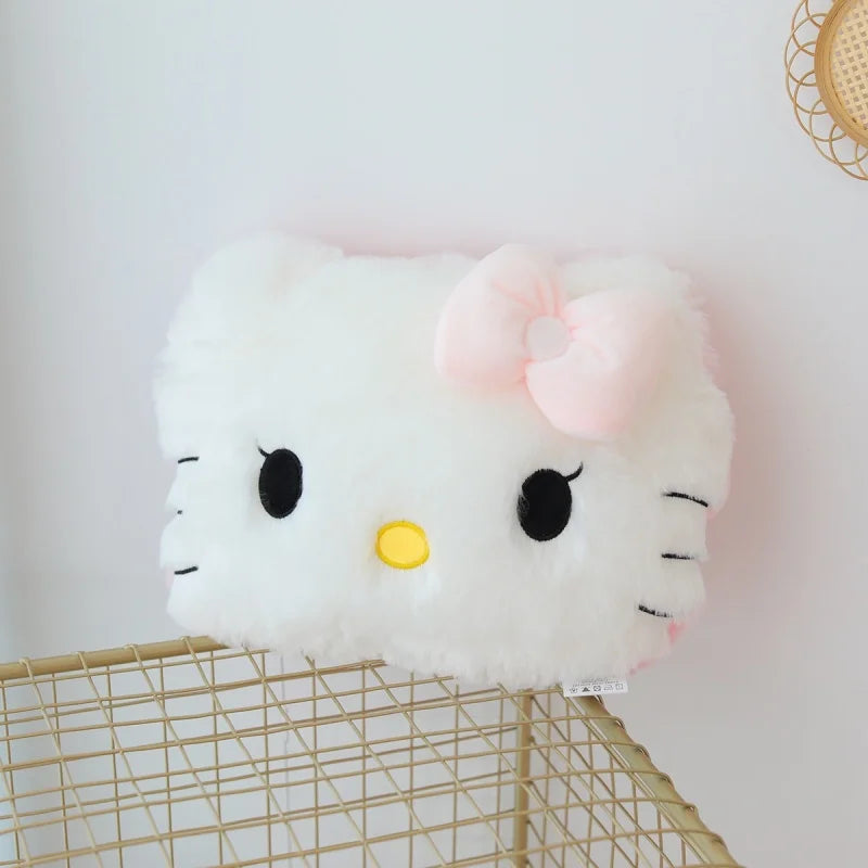 Big Size Hello Kitty Headrest Back Cushion – Plush Pillow & Blanket Set for Sofa, Bed & Home Decor