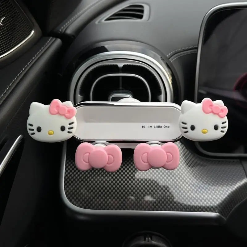Hello Kitty Car Phone Holder – Cute Kawaii Dashboard & Air Vent Mount for Smartphones