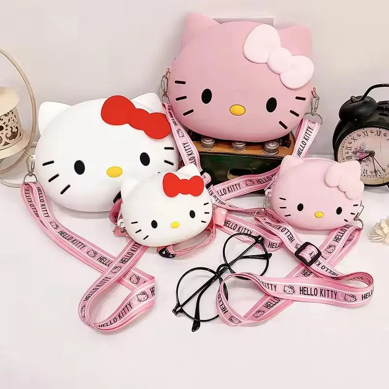 Hello Kitty 3D Crossbody Bag – Kawaii Small Messenger Phone Purse (11cm / 19cm) for Women & Girls