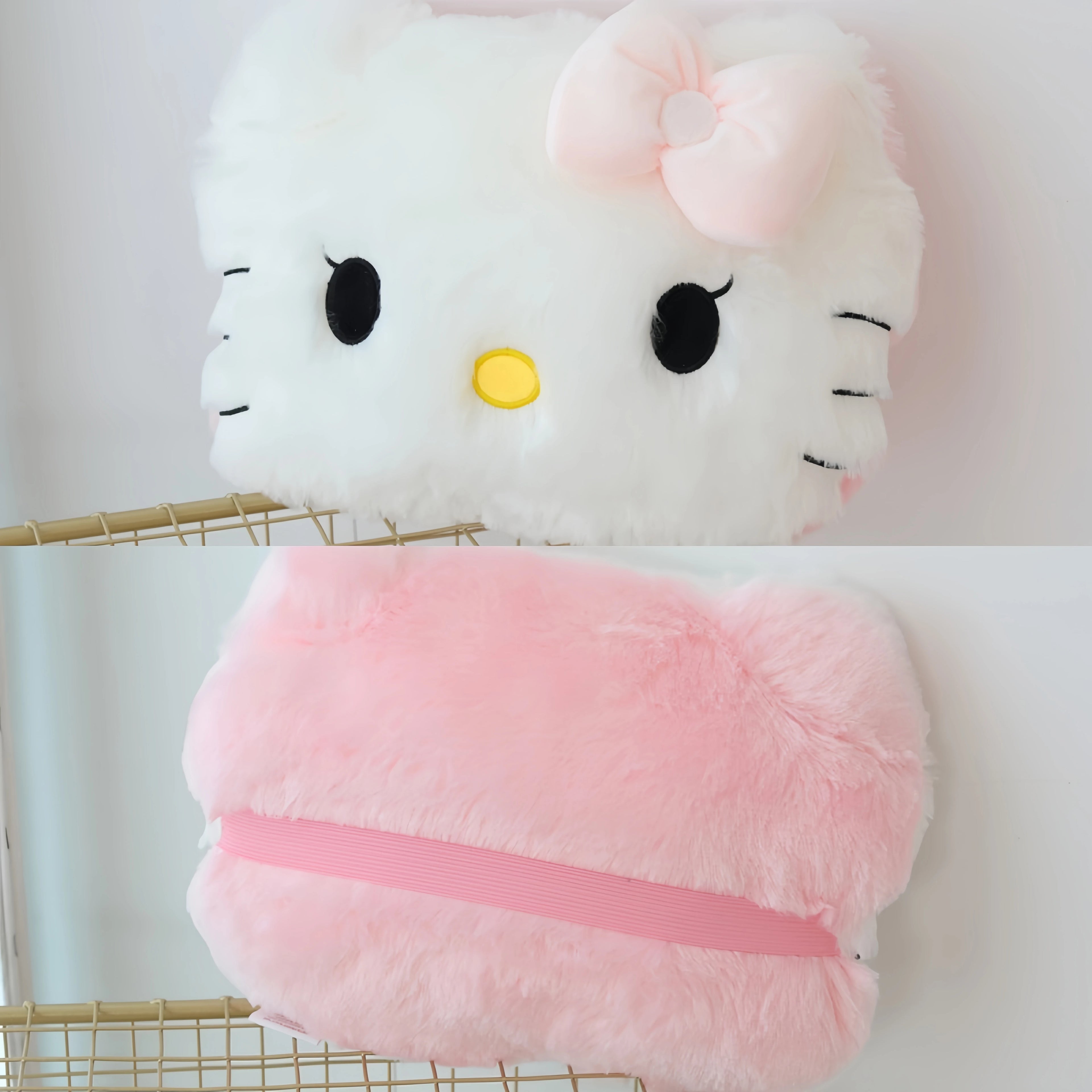 Big Size Hello Kitty Headrest Back Cushion – Plush Pillow & Blanket Set for Sofa, Bed & Home Decor