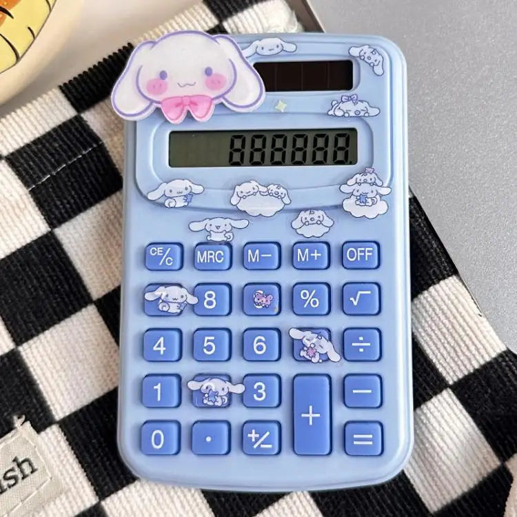 Cute Cartoon Calculator for Students Mini Portable 8-Digit Display Math Office School Supplies Accounting Tool Gift Essentials