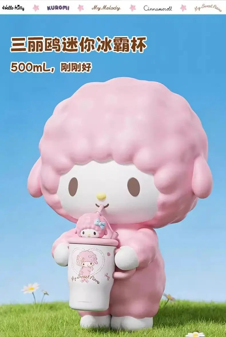 Anime Sanrio Hello Kitty Thermos Cup Cinnamoroll Girls Gift Cute Large Capacity Sippy Cup Cartoon Kawaii Lovely Student 2026