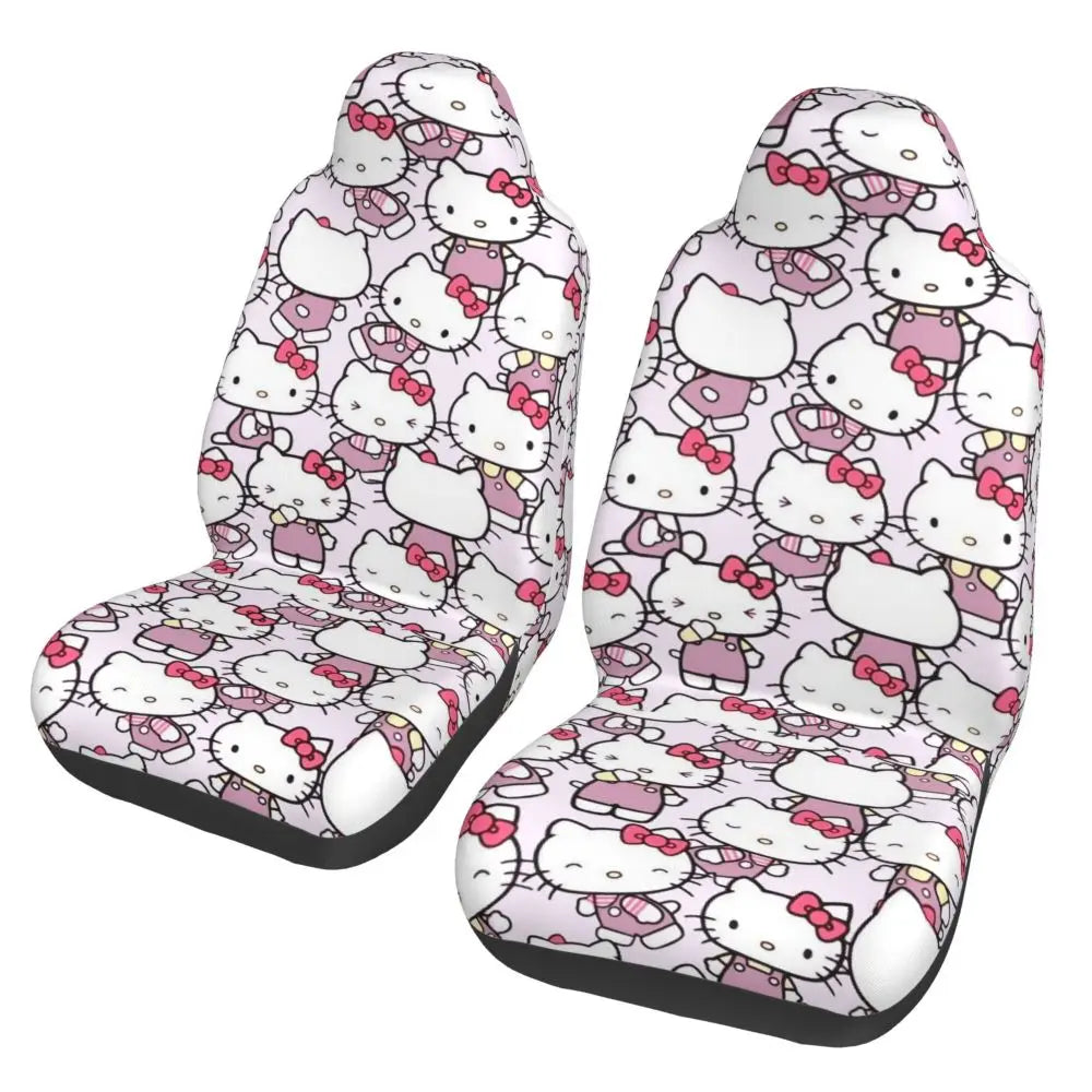 Hello Kitty Star Car Seat Cover – Universal All-Season Seat Protector for Cars, SUVs & Trucks