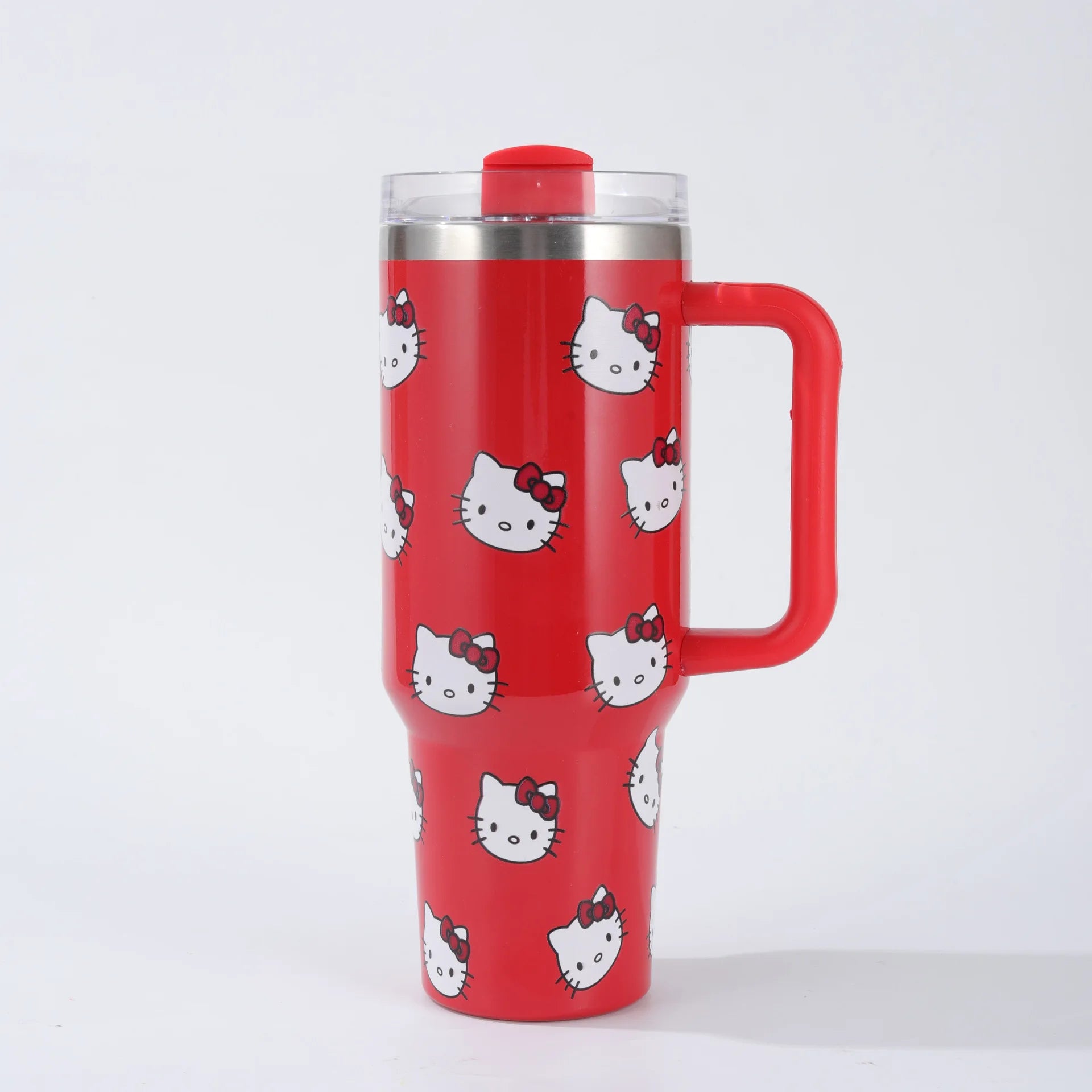 New 40oz Hello Kitty Insulated Tumbler – Stainless Steel Vacuum Thermal Water Bottle – Large Capacity Travel Flask for Women & Men