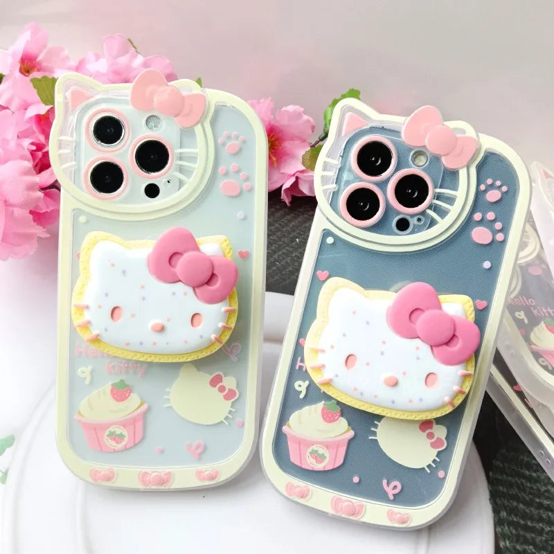 Hello Kitty Stand Phone Case – Y2K Shockproof Kickstand Cover for iPhone 7/8 Plus, X/XS, XR, 11, 12, 13, 14, 15, 16 & 17 Pro Max