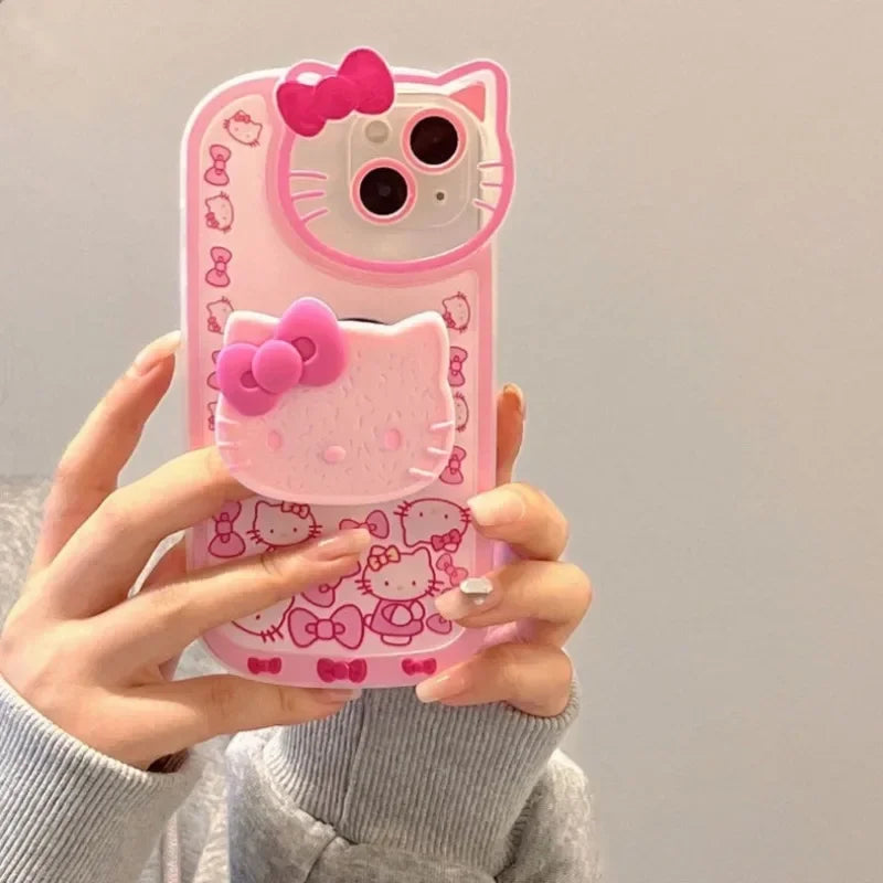 Hello Kitty Stand Phone Case – Y2K Shockproof Kickstand Cover for iPhone 7/8 Plus, X/XS, XR, 11, 12, 13, 14, 15, 16 & 17 Pro Max