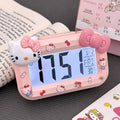 Hello Kitty Mini Night Light Alarm Clock Cute Timer Multi Functional Portable Desk Clock Birthday Gift Holiday Gift