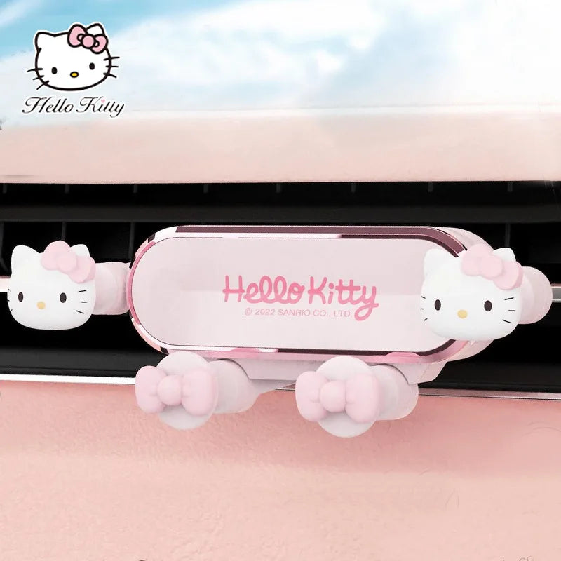 Hello Kitty Car Phone Mount – Cute Kawaii Air Vent Mobile Holder for Navigation & Hands-Free Driving