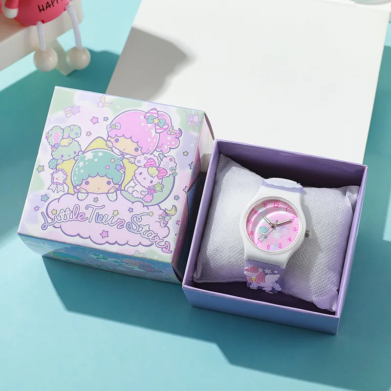 Hello Kitty 3D Cartoon Kids Watch – Waterproof Quartz Wristwatch Gift Set for Girls
