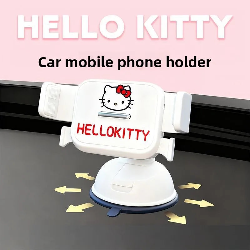 Hello Kitty Car Phone Holder – Cute Kawaii Air Vent Mount for Navigation & Hands-Free Driving