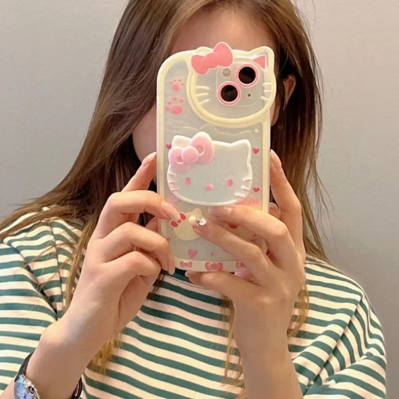 Hello Kitty Stand Phone Case – Y2K Shockproof Kickstand Cover for iPhone 7/8 Plus, X/XS, XR, 11, 12, 13, 14, 15, 16 & 17 Pro Max