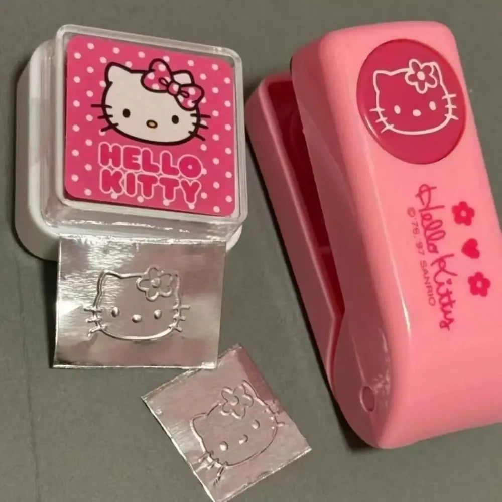 Sanrio Hello Kitty Embosser - Metal Stamping Press Tool for Scrapbooking, Cute Seal Punch Craft Machine