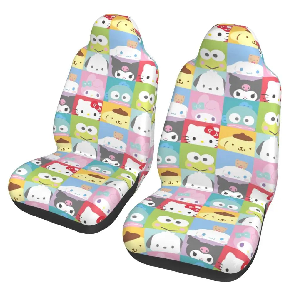 Hello Kitty Universal Car Seat Cover – Waterproof Kawaii Cartoon Seat Protector for Cars, SUVs & Trucks