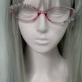 Hello Kitty Glasses Fashion Trend Personality Take Pictures Decorative Glasses Originality Cartoon Subculture Y2k Eyeglass Frame