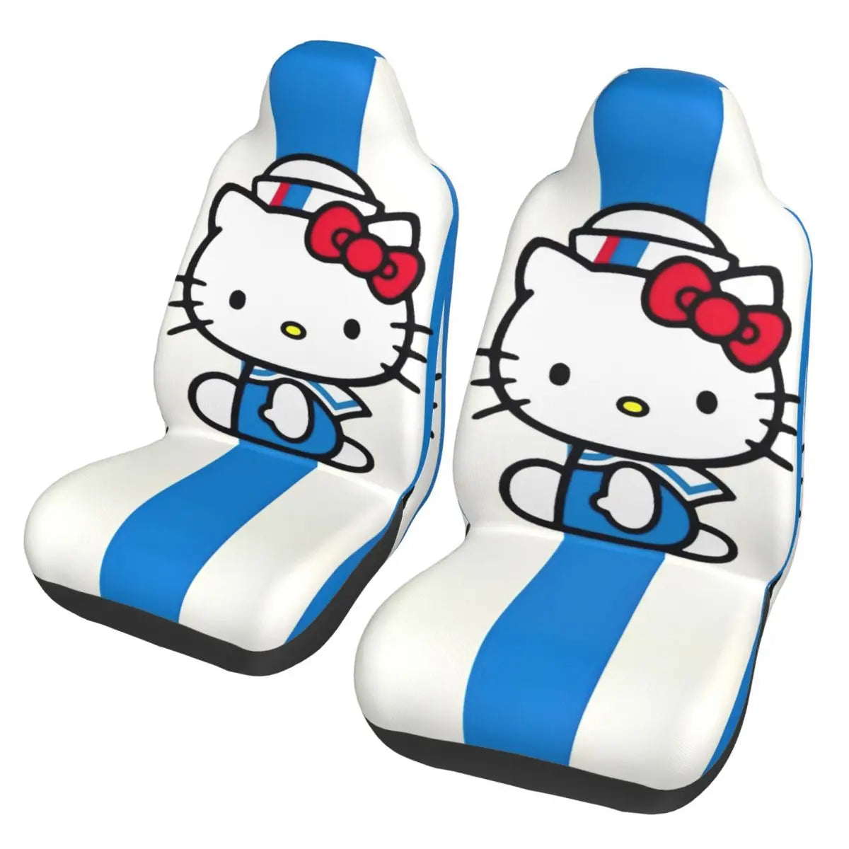Hello Kitty Pink Leopard Car Seat Cover – Universal Four Seasons Seat Protector Cushion for Cars