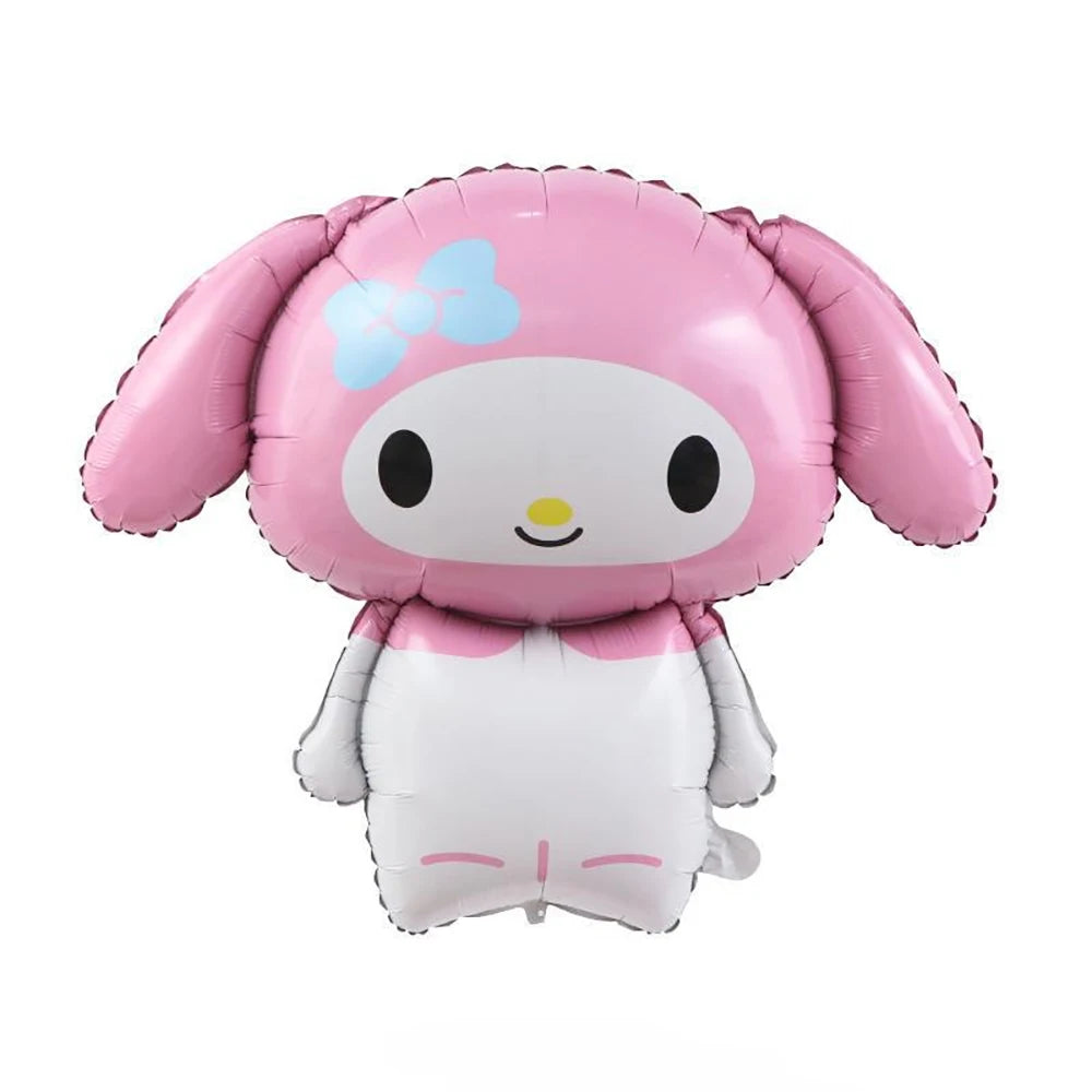 1Set New Cartoon Cute Kitty Cat Balloons My Melody Anime Balloons for Kids' Happy Birthday Party Decorations Anniversary Gifts