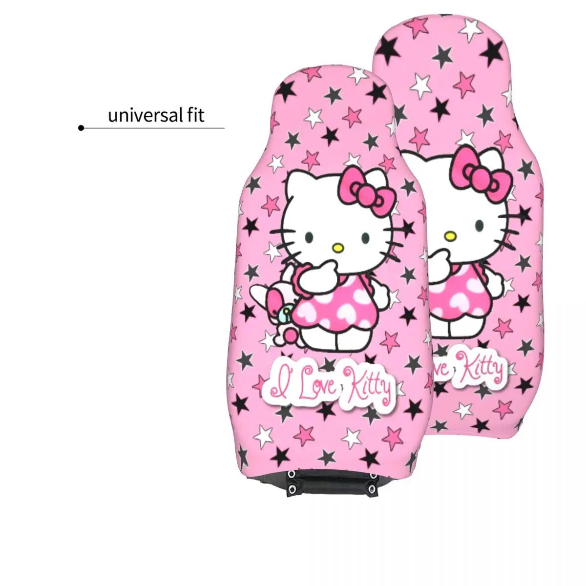 Hello Kitty Star Car Seat Cover – Universal All-Season Seat Protector for Cars, SUVs & Trucks