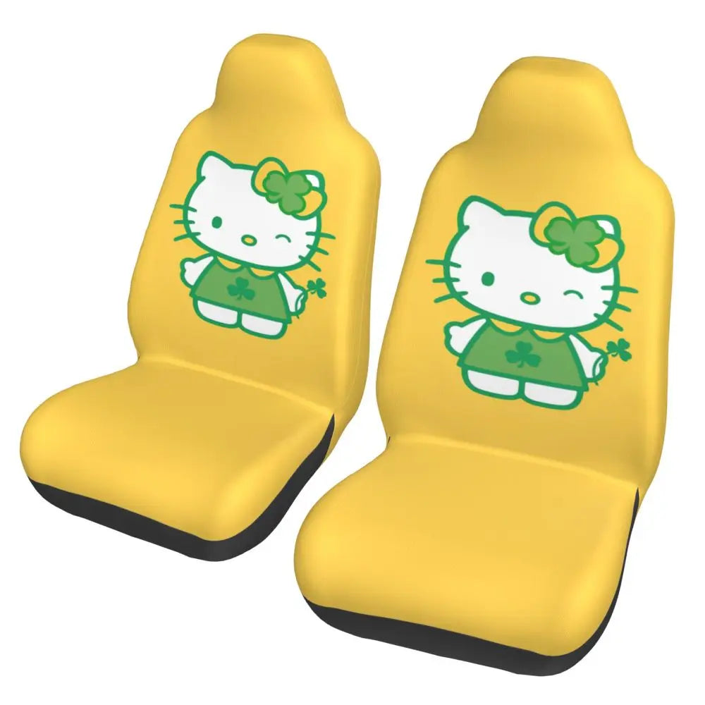 Hello Kitty Universal Car Seat Cover – Waterproof Kawaii Cartoon Seat Protector for Cars, SUVs & Trucks