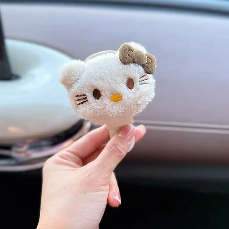 Hello Kitty & My Melody Magnetic Car Sunglasses Clip – Cute Visor Holder for Glasses Storage & Car Organization