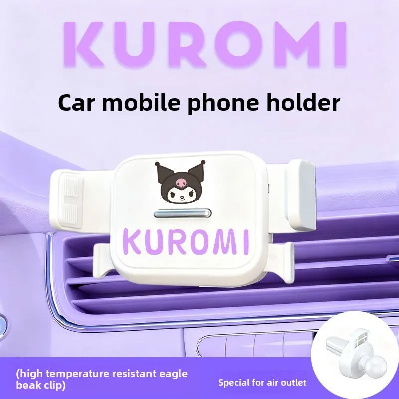 Hello Kitty Car Phone Holder – Cute Kawaii Air Vent Mount for Navigation & Hands-Free Driving