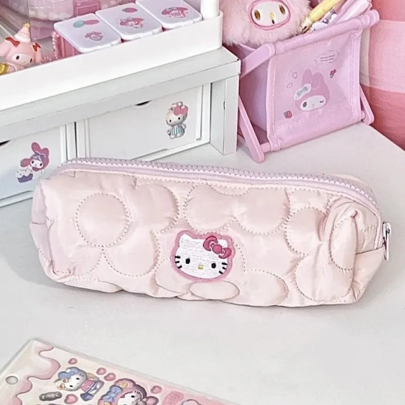 Hello Kitty Pen Bag – Cute Cartoon Stationery & Makeup Storage Pouch for Students
