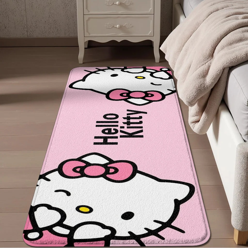 Hello Kitty Double-Sided Rug – Cute Bedroom & Nursery Floor Mat for Home Decor