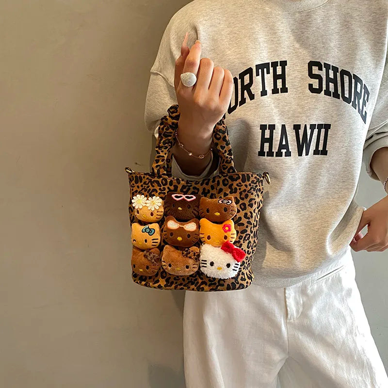 Cute Kitty Bucket Bag for Women – Fashion Crossbody Handbag for Autumn & Winter