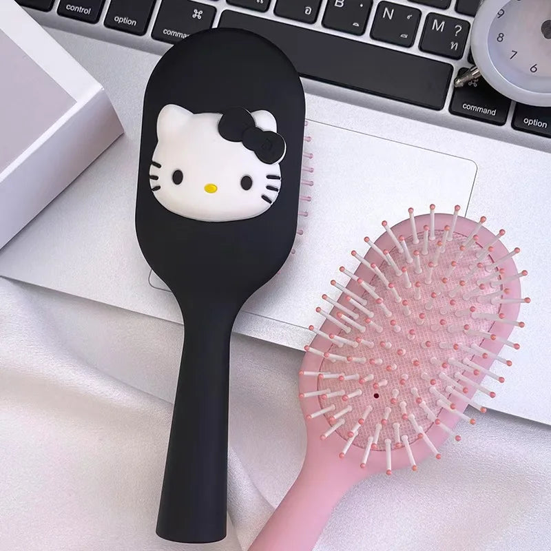 Hello Kitty Air Cushion Comb – Portable Cartoon Anti-Tangle Hair Brush – Wet & Dry Scalp Massage Comb for Hair Care & Daily Use