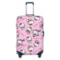 Custom Girls Kitten Classical Printing Luggage Cover Elastic Cute KT Cat Travel Suitcase Protective Covers Fits 18-32 Inch