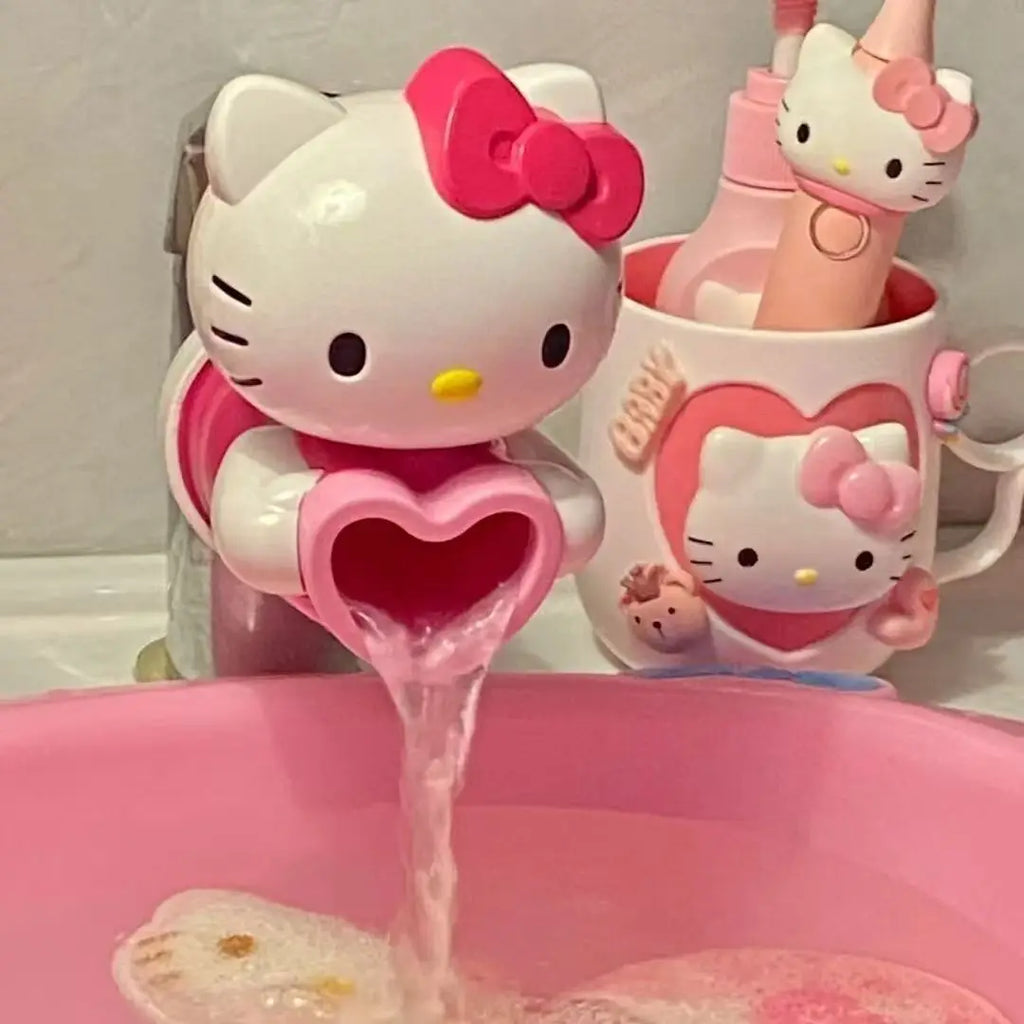 Anime Hello Kitty High Quality Faucet Handwashing KT Cat Splashproof Faucet Extender High Quality Faucet Mouth Birthday Gifts